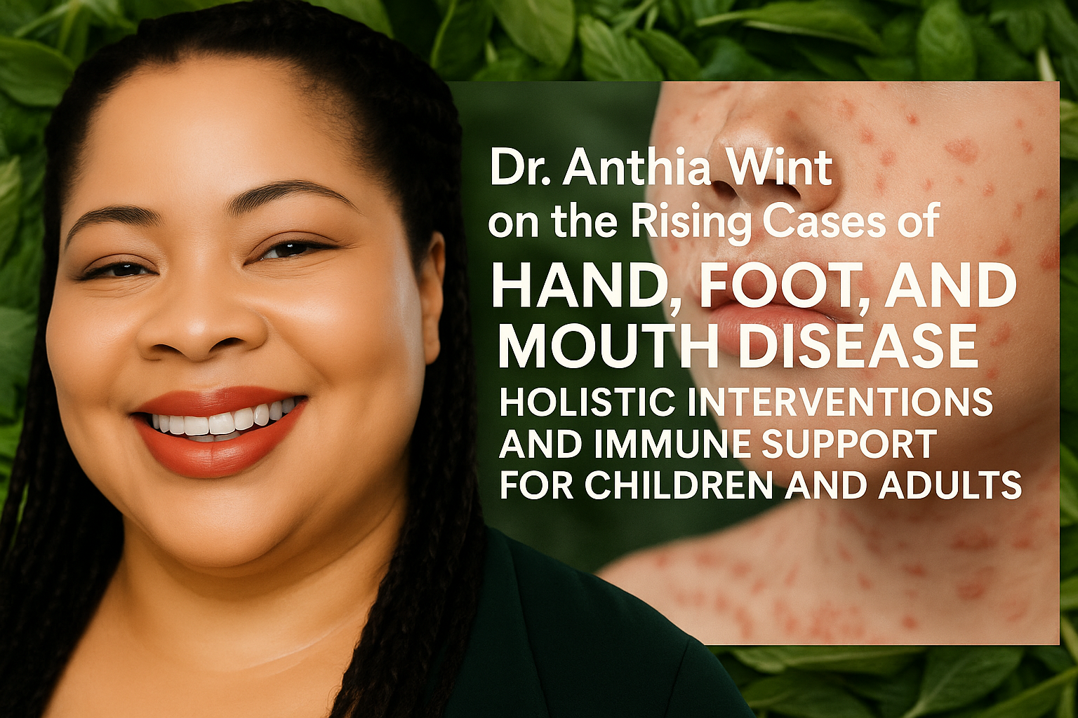 “Dr. Anthia Wint on the Rising Cases of Hand, Foot, and Mouth Disease (HFMD): Holistic Interventions and Immune Support for Children and Adults”