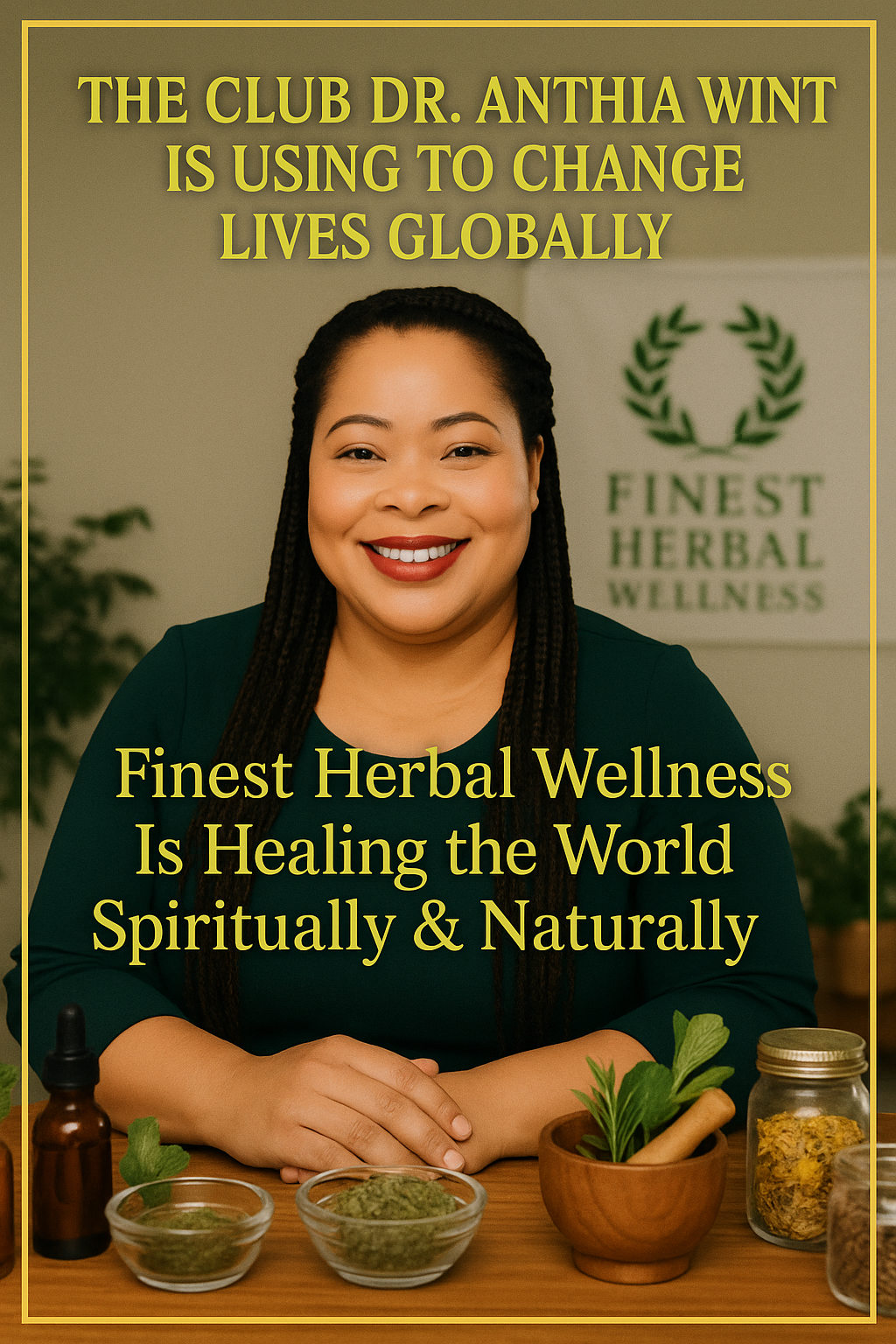 Dr. Anthia Wint's Club: Finest Herbal Wellness Is Enhancing Lives Globally, Accomplishing Worldwide Spiritual and Natural Healing Successfully through