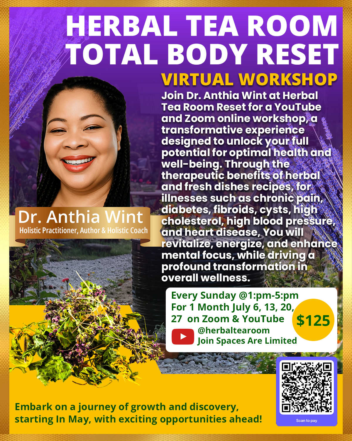 Dr Anthia Wint Healing The Body Naturally Through Spirituel and Natural Herbs: Total Body Reset workshop