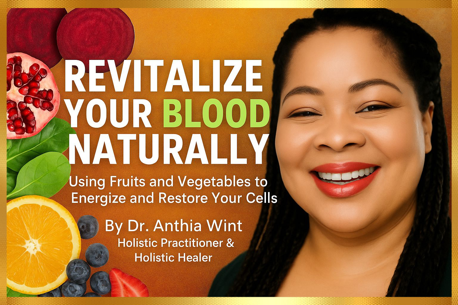 Revitalize Your Blood Naturally: Using Fruits and Vegetables to Energize and Restore Your Cells By Dr. Anthia Wint, Holistic Practitioner & Healer